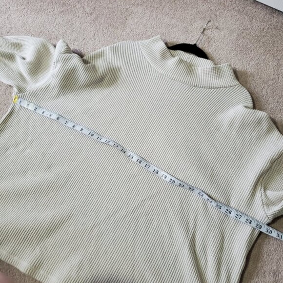 Ava & Viv Fleece Mock Neck Thermal Waffle Thermal Sweater 3X - Picture 5 of 9